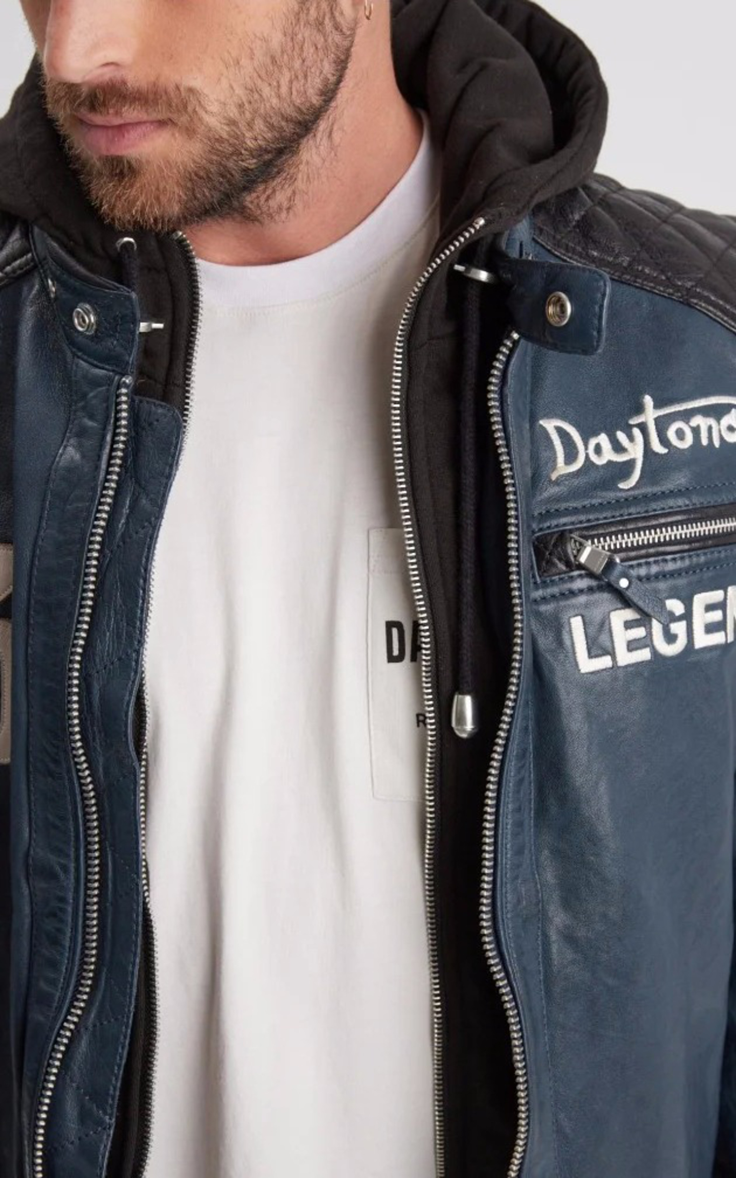 Blouson cuir Gladstone Shortblue Daytona 73