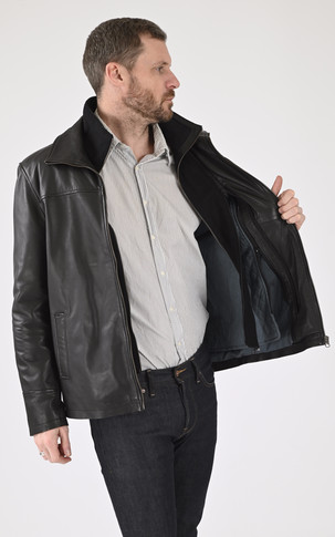 Blouson Cuir Homme