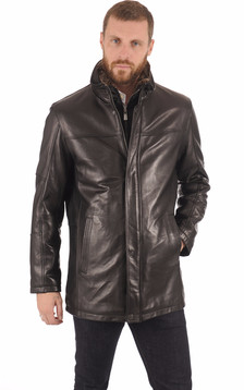 Veste Confortable Cuir Noir Veste Confortable Cuir Noir