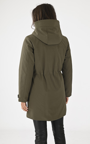 3/4 Parka Textile Femme