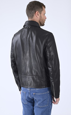 Blouson agneau Simer noir