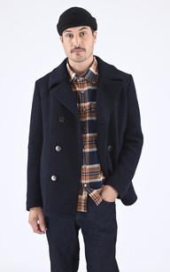 la canadienne Caban chic laine marine