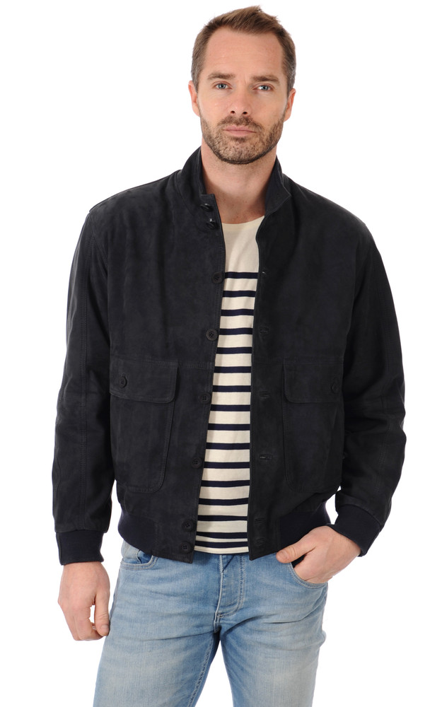 Blouson Aspect Daim Marine Smarty