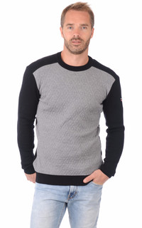 Pull Sport-Chic Bicolor en Laine