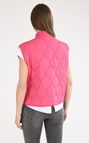 Doudoune sans manches Isae rose