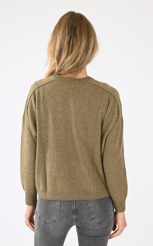 Pull laine cachemire KAKI