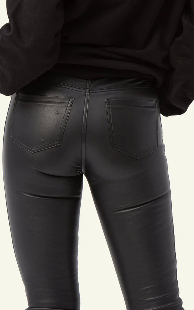 Pantalon Sexy cuir stretch noir Serge Pariente