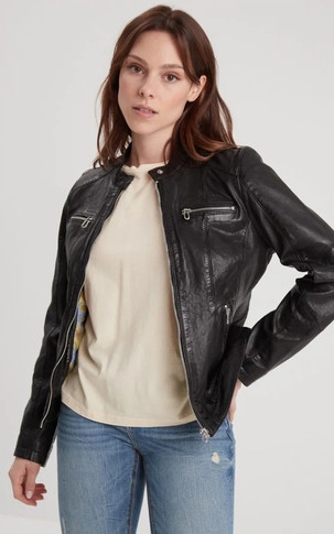 Blouson cuir Jolya Black