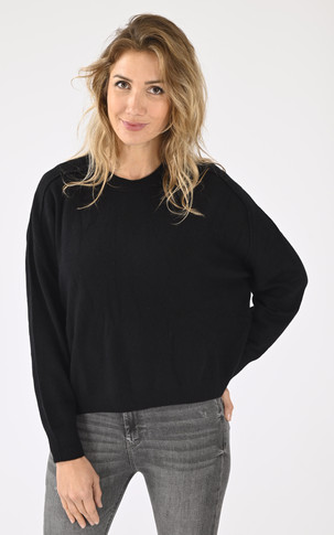 Pull laine cachemire noir