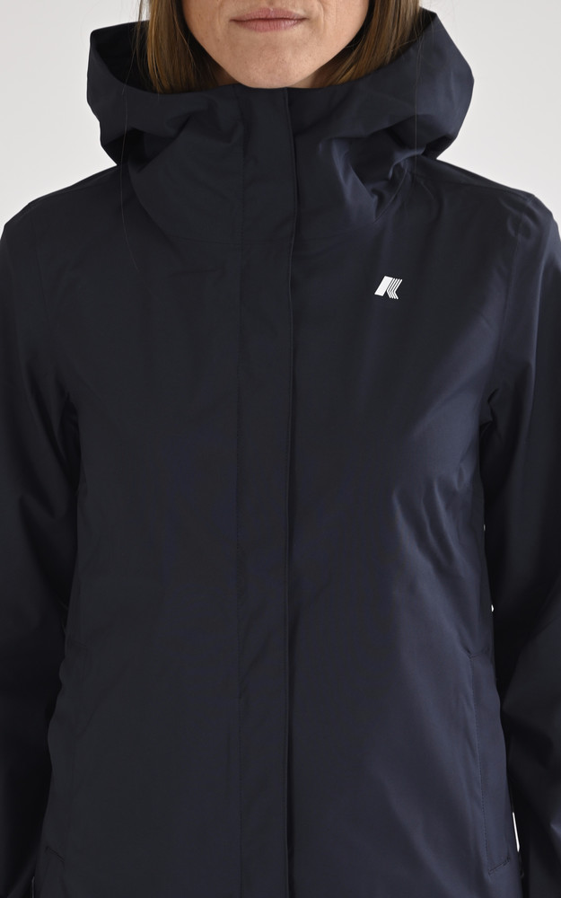 Coupe-vent Marguerite Stretch Dot bleu marine K-Way