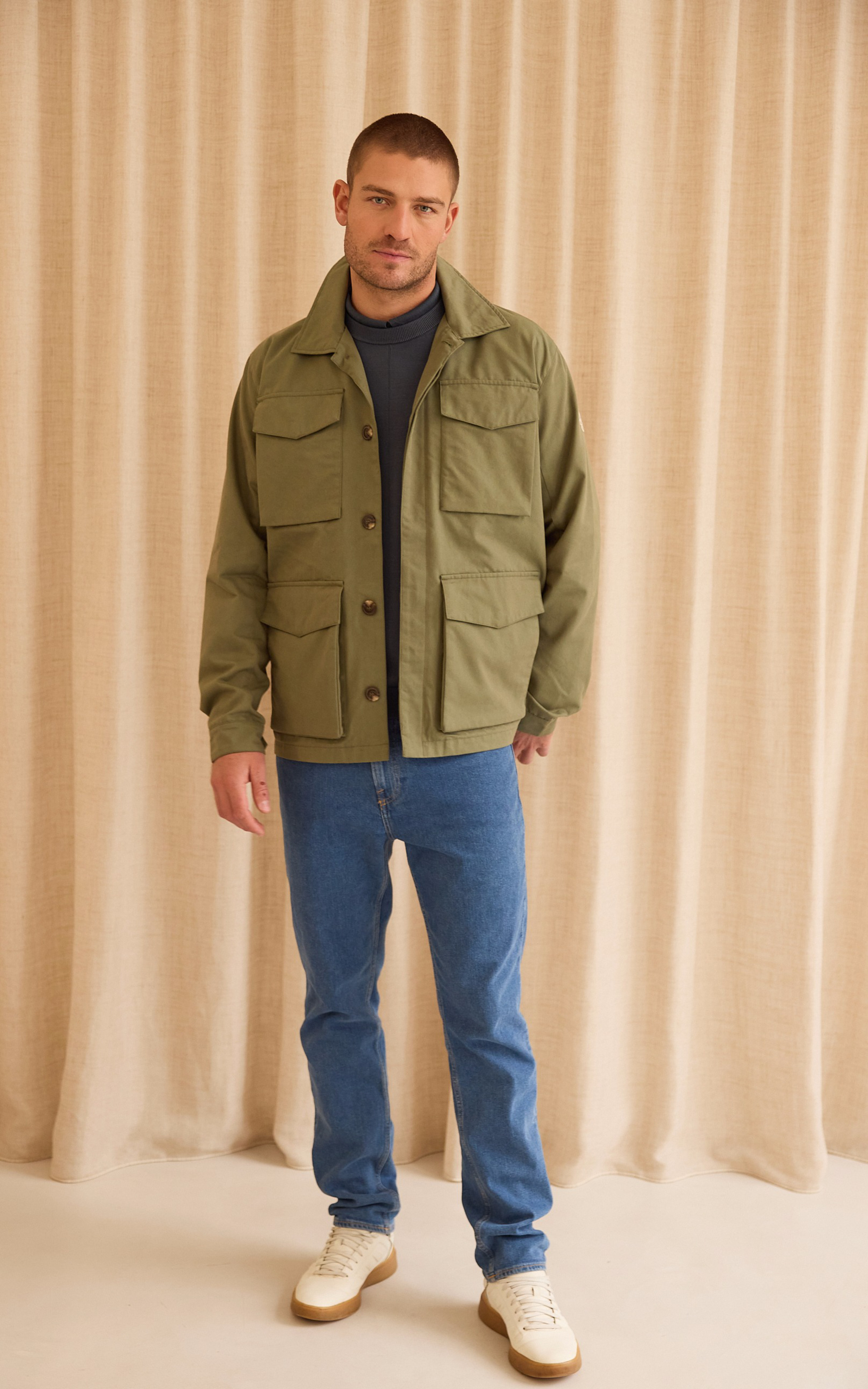 Veste Field coton kaki Pyrenex