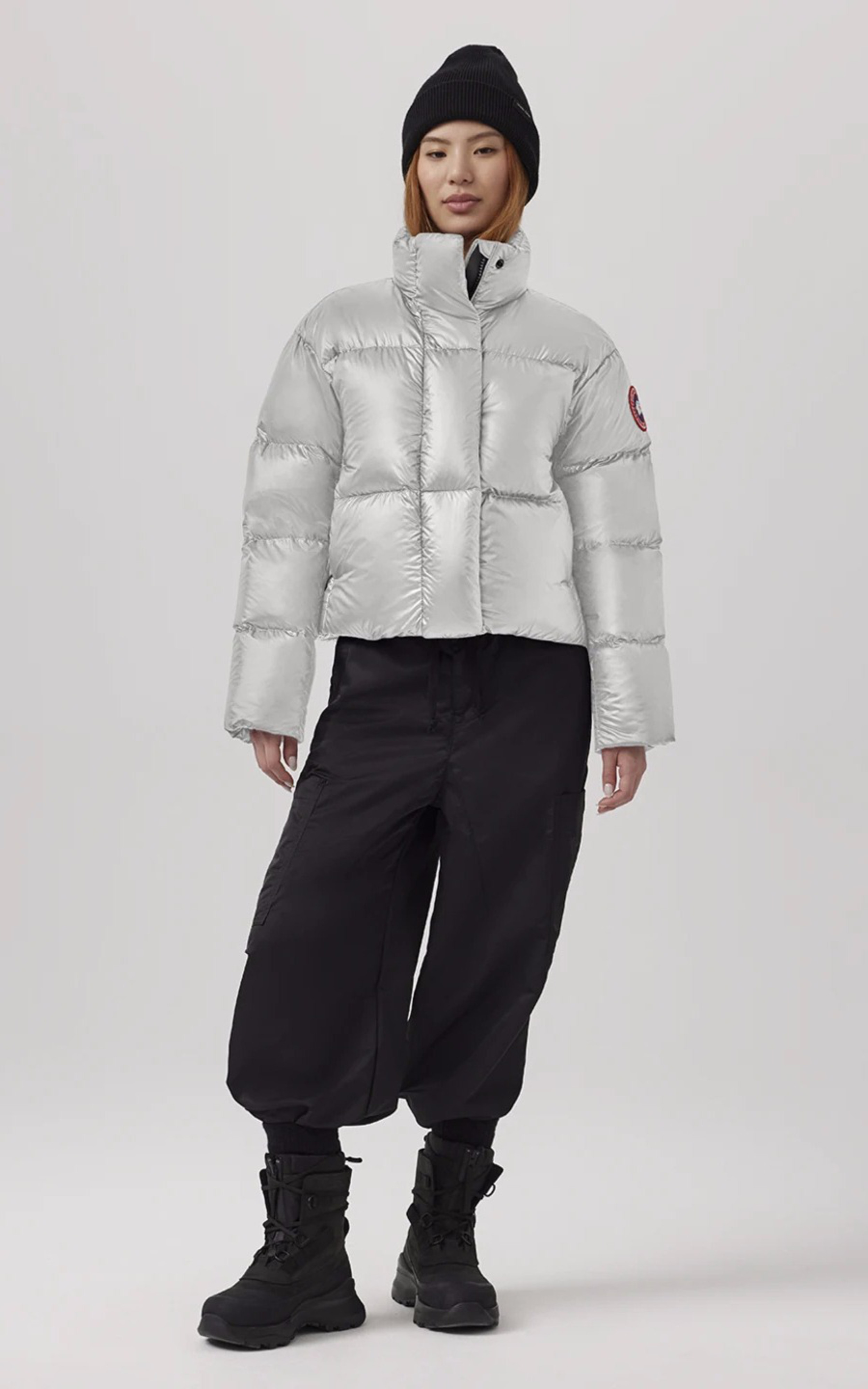 Doudoune Cypress Cropped Puffer argent Canada Goose