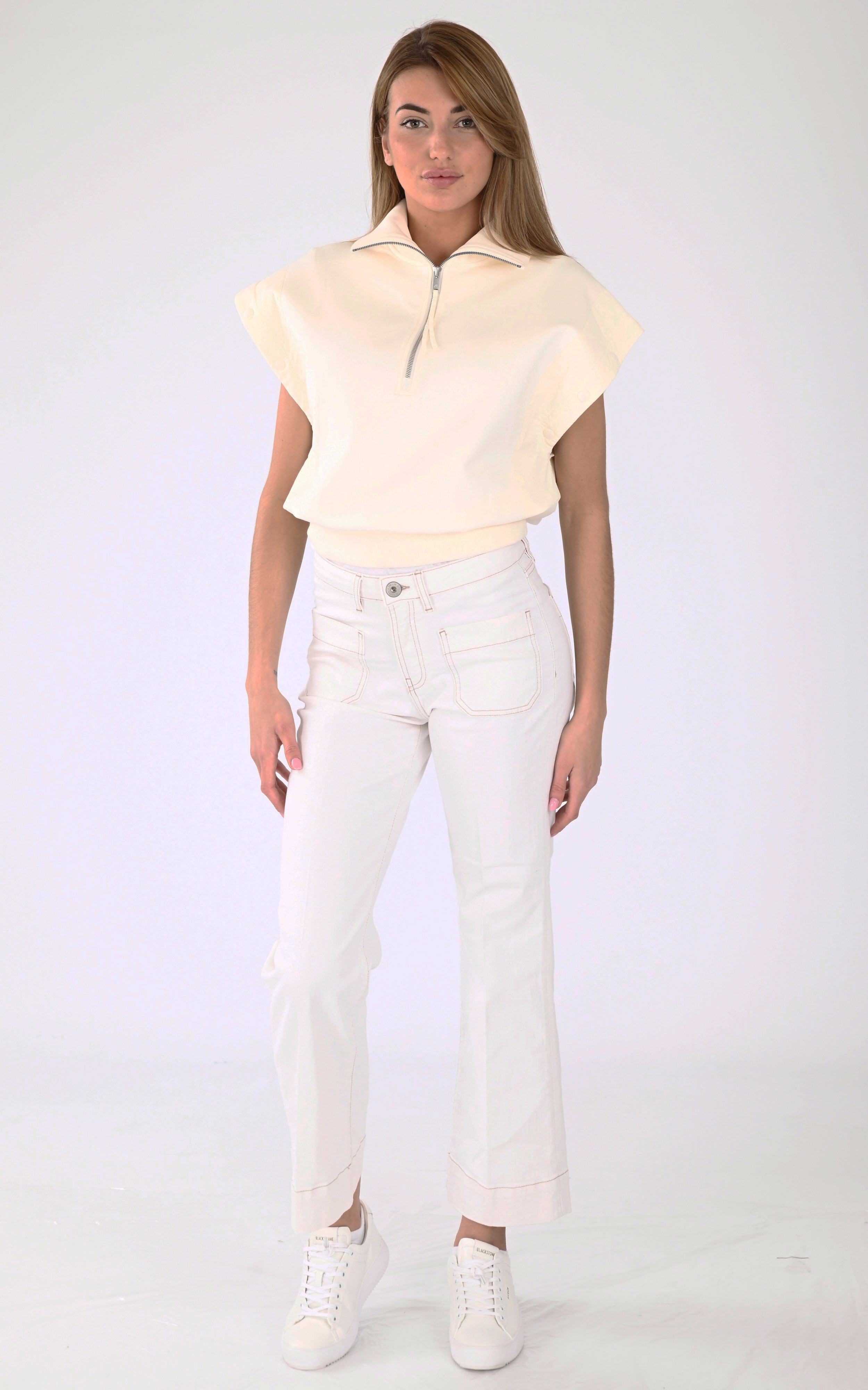 Jean Flare Bella blanc Denim Studio