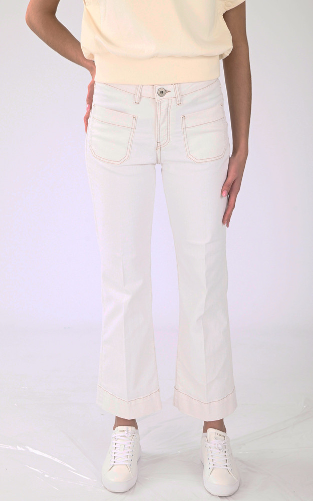 Jean Flare Bella blanc Denim Studio
