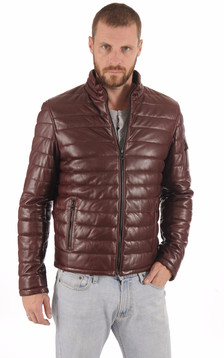 Doudoune Bordeaux Cuir Homme Doudoune Bordeaux Cuir Homme