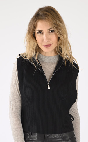 Pull tour de cou laine noir