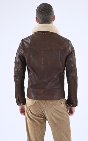 Blouson pilote Waterford cognac