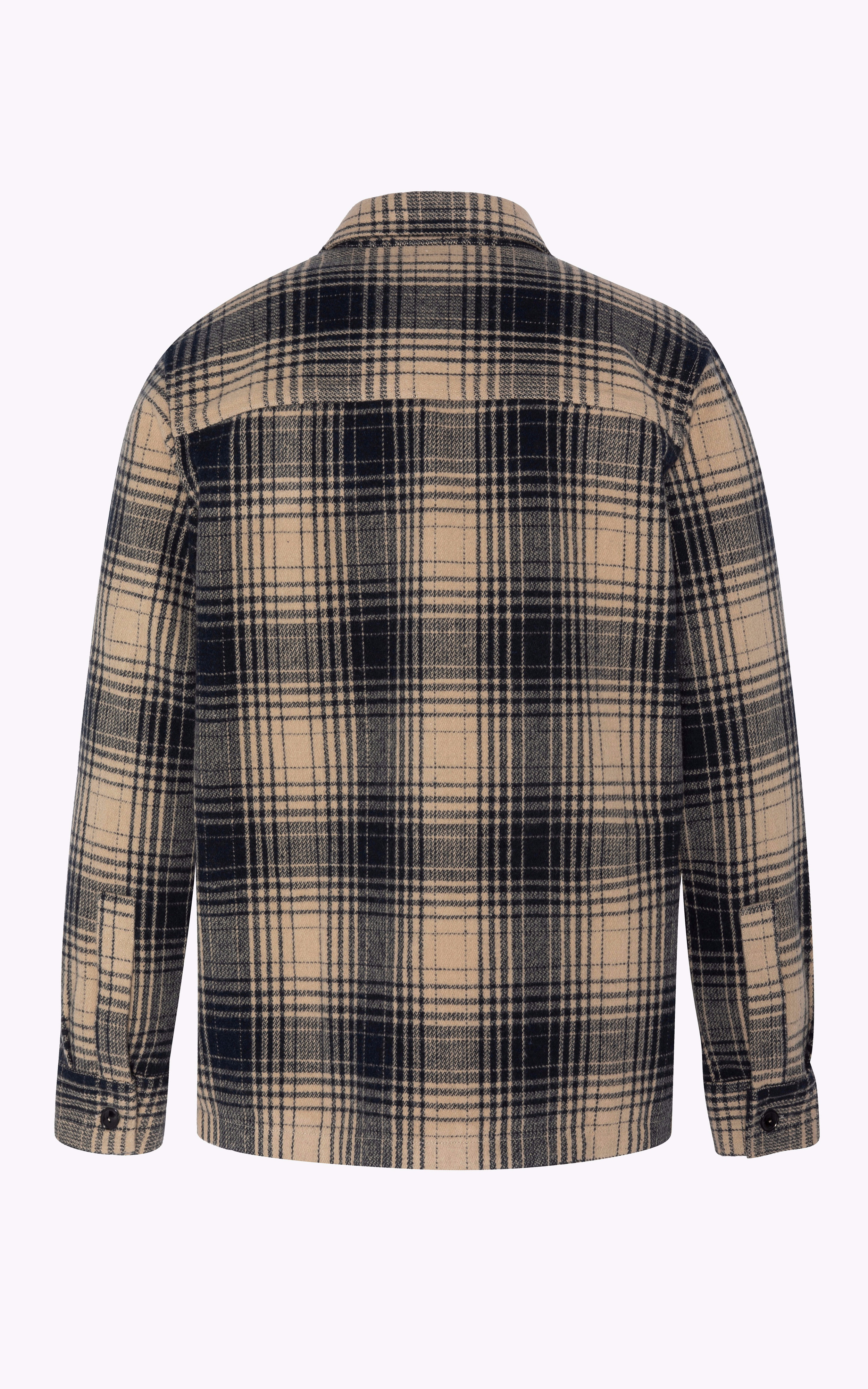 Chemise SHCARL4 Dark navy checks Schott