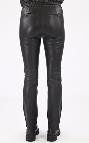 Pantalon cuir stretch Freya  noir