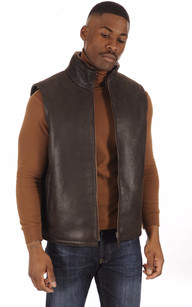 Gilet marron best sale