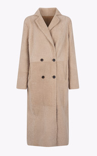 Long manteau r versible merinillo camel beige Possery La