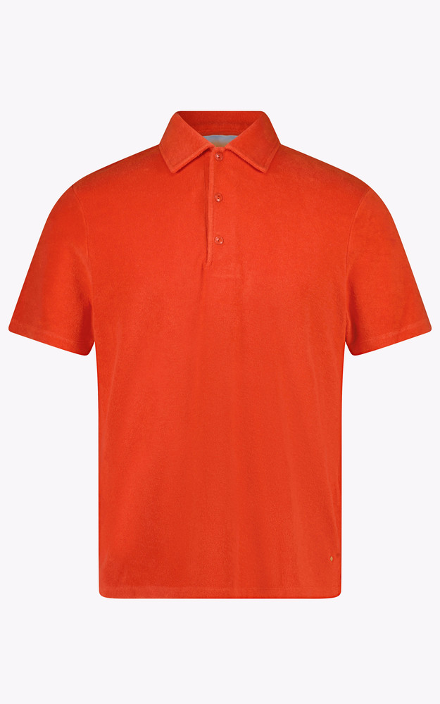 Polo éponge orange Rivieras