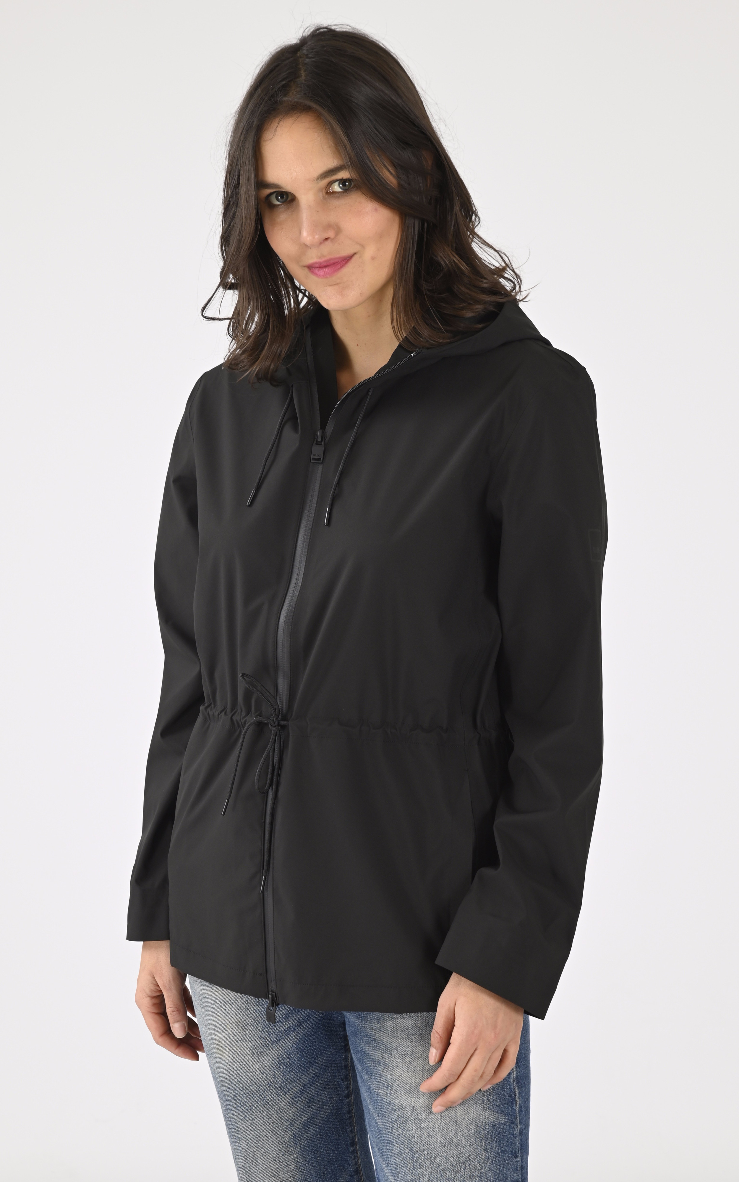 Coupe-vent mixte  SUVA HARDSHELL STRING noir Rains