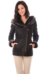 Veste best sale courte marron